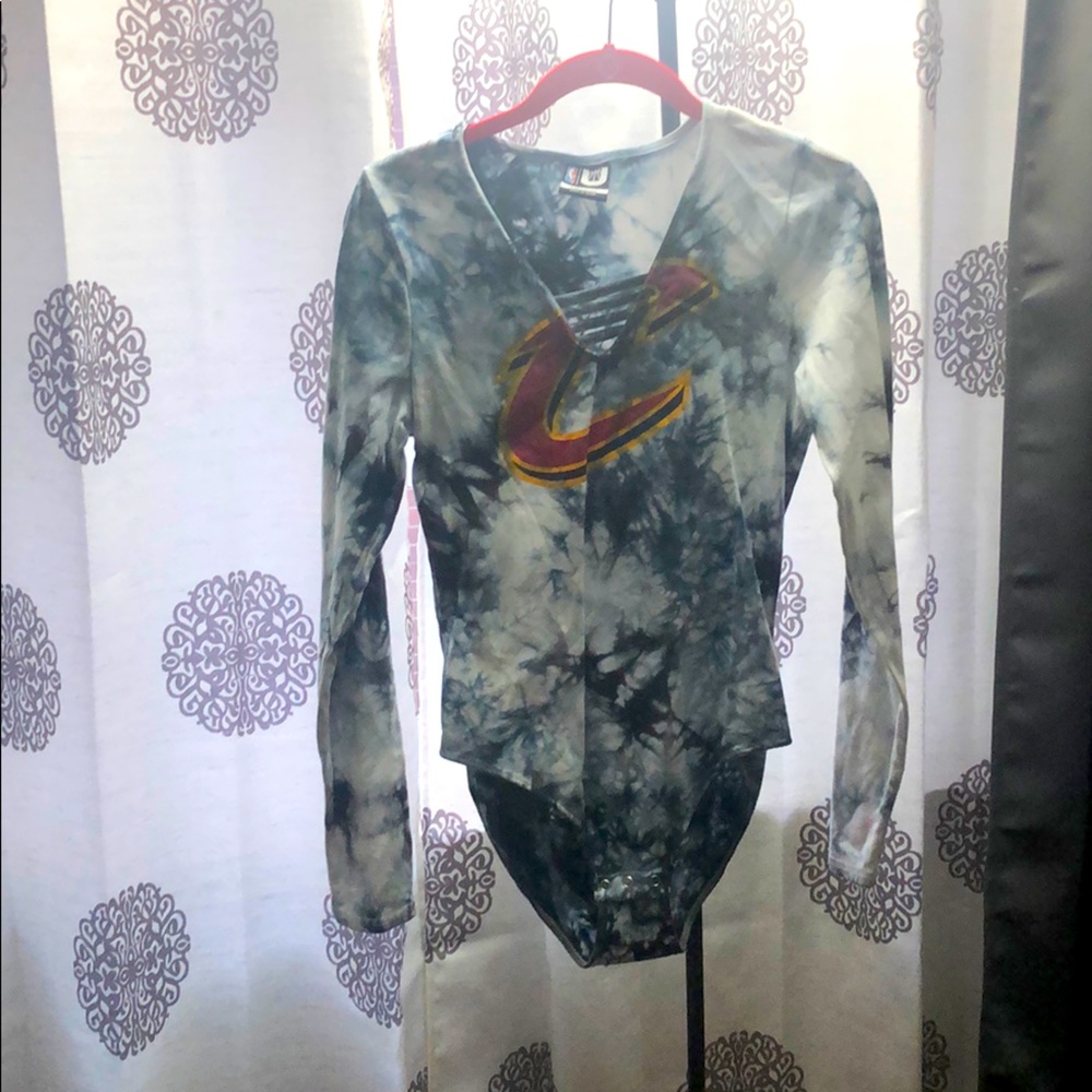 Cleveland Cavs tie die bodysuit